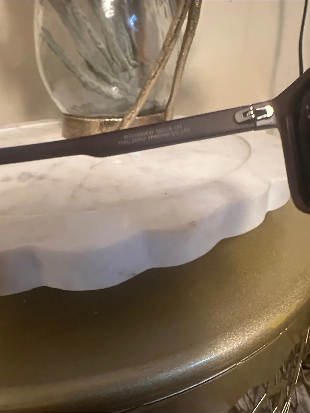 Gucci Black Frame Sunglasses with Red & Green Stripe